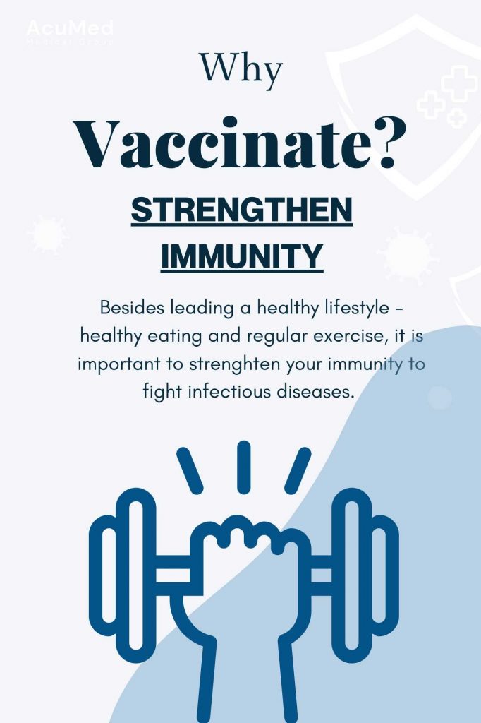 Vaccination strengthen immunity